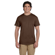 Fruit of the Loom Men's Chocolate 5 oz. HD Cotton T-Shirt