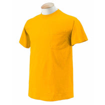 Fruit of the Loom Men's Gold 5 oz. HD Cotton Pocket T-Shirt
