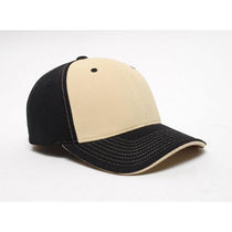 Pacific Headwear Black/Vegas Universal M2 Contrast Performance Cap