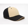 Pacific Headwear Black/Vegas Universal M2 Contrast Performance Cap