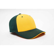 Pacific Headwear Dark Green/Gold Universal M2 Contrast Performance Cap