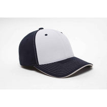 Pacific Headwear Navy/Silver Universal M2 Contrast Performance Cap