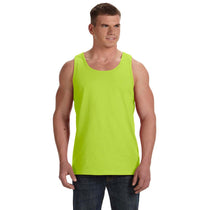 Fruit of the Loom Men's Safety Green 5 oz. HD Cotton Tank