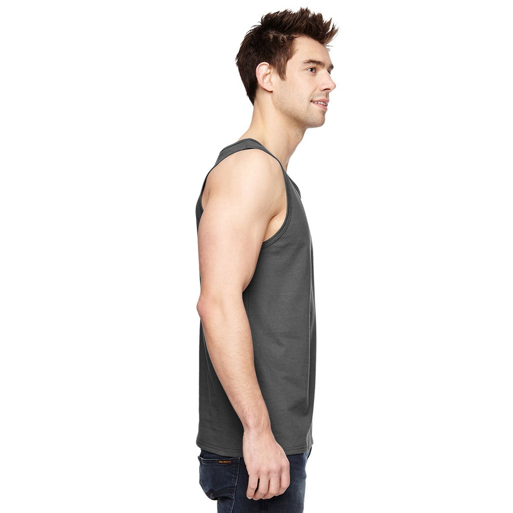 Fruit of the Loom Men's Charcoal Grey 5 oz. HD Cotton Tank