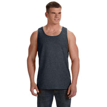 Fruit of the Loom Men's Black Heather 5 oz. HD Cotton Tank