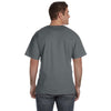 Fruit of the Loom Men's Charcoal Grey 5 oz. HD Cotton V-Neck T-Shirt