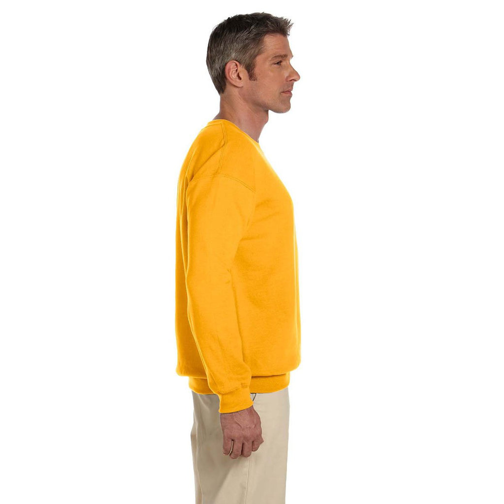 Jerzees Men's Gold 9.5 Oz. Super Sweats Nublend Fleece Crew