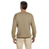 Jerzees Men's Khaki 9.5 Oz. Super Sweats Nublend Fleece Crew