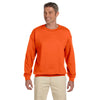 Jerzees Men's Safety Orange 9.5 Oz. Super Sweats Nublend Fleece Crew