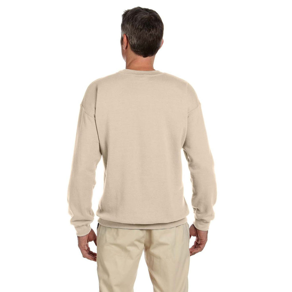 Jerzees Men's Sandstone 9.5 Oz. Super Sweats Nublend Fleece Crew