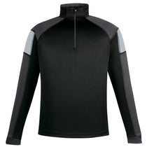 North End Men's Black Quick Performance Interlock Half-Zip Top