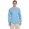 Fruit of the Loom Men's Light Blue 5 oz. HD Cotton Long-Sleeve T-Shirt