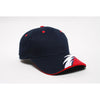 Pacific Headwear Navy/Red/White Velcro Adjustable Flash Cap