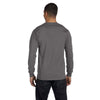 Hanes Men's Smoke Grey 6.1 oz Long-Sleeve Beefy-T