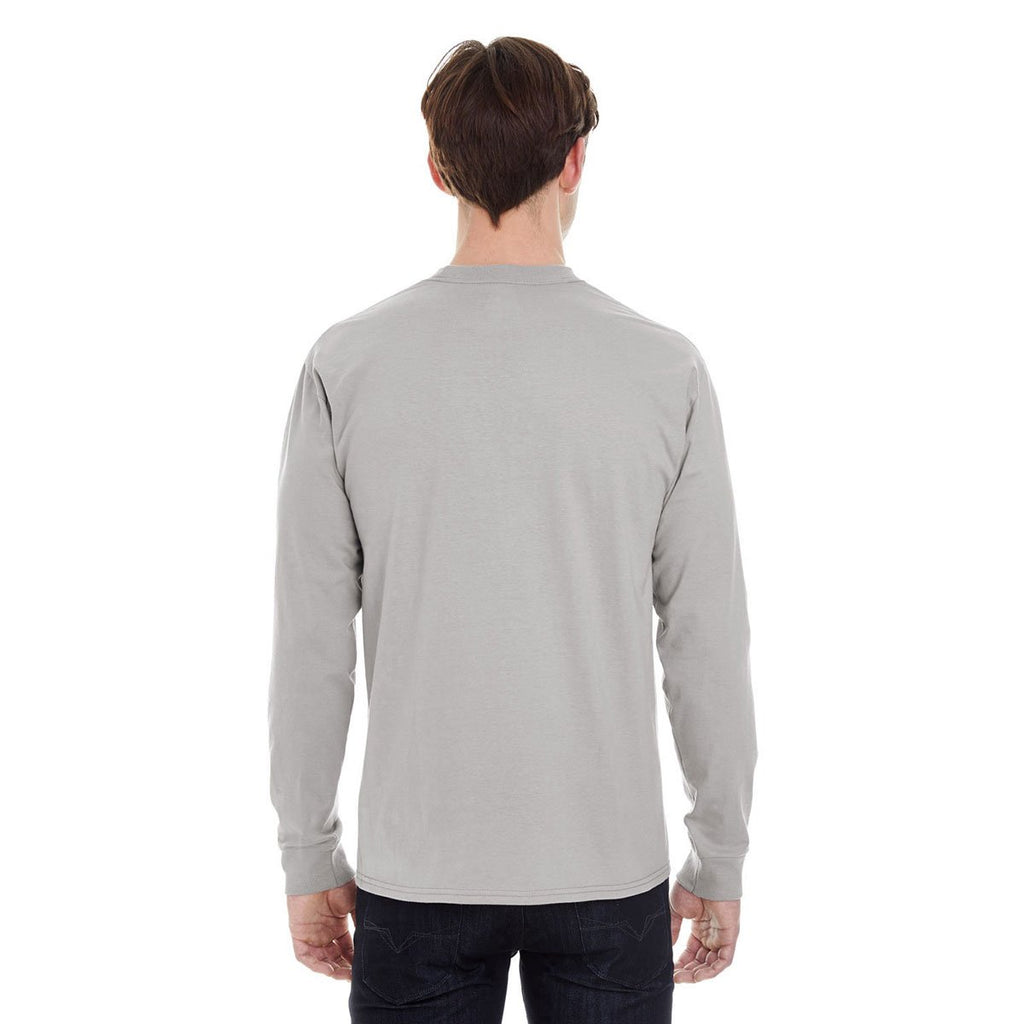 Hanes Men's Vintage Grey 6.1 oz Long-Sleeve Beefy-T