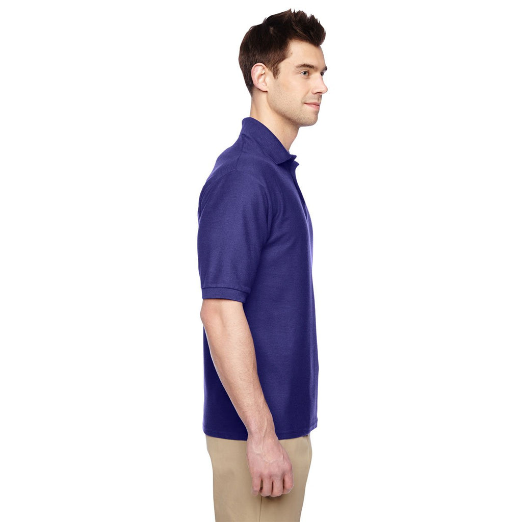 Jerzees Men's Deep Purple 5.3 Oz. Easy Care Polo