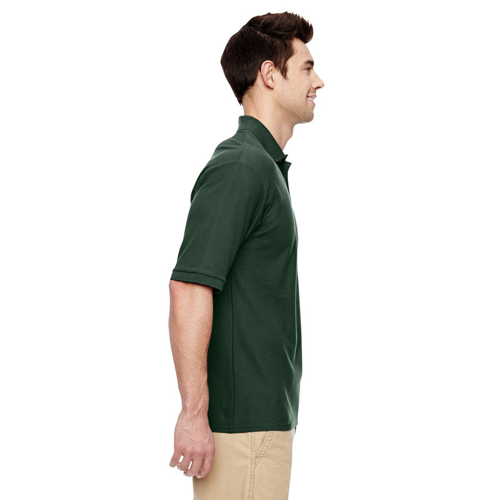 Jerzees Men's Forest Green 5.3 Oz. Easy Care Polo