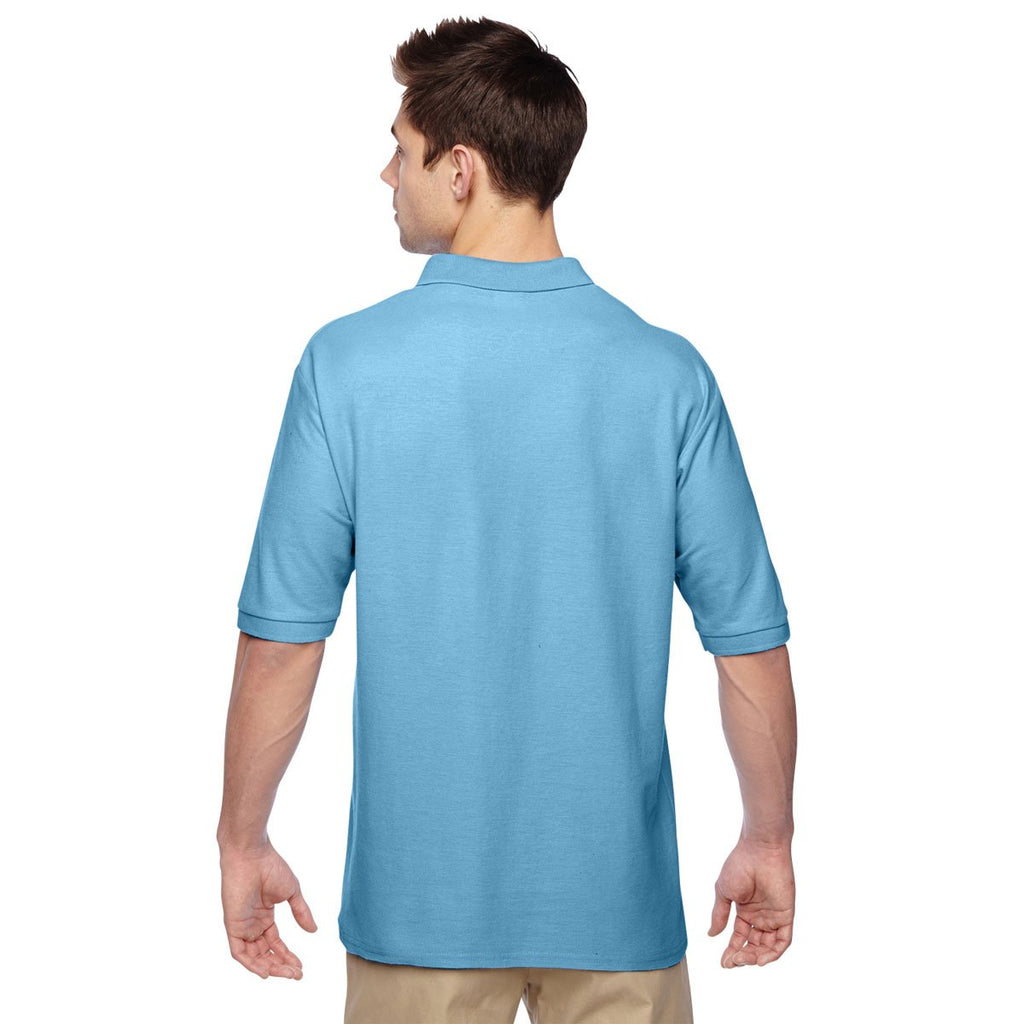 Jerzees Men's Light Blue 5.3 Oz. Easy Care Polo
