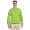 Jerzees Men's Neon Green 8 Oz. Nublend Fleece Crew