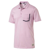 Puma Golf Men's Pale Pink Faraday Golf Polo