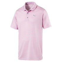 Puma Golf Men's Pale Pink Rotation Stripe Golf Polo