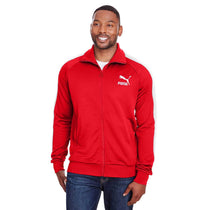 Puma Sport Men's Hi Risk Red/White Iconic T7 Track Jacket