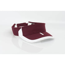 Pacific Headwear Maroon/White Adjustable M2 Performance Sideline Visor