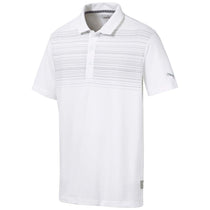 Puma Golf Men's Bright White/Quiet Shade Lime Light Polo