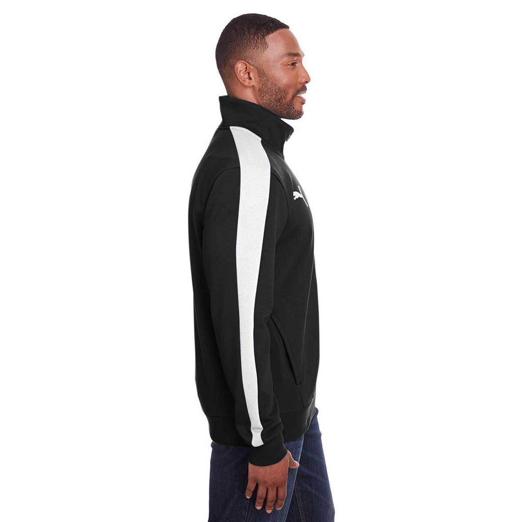 Puma Sport Men's Black/White P48 Fleece Track Jacket
