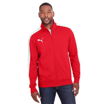 Puma Sport Men's Hi Risk Red/White P48 Fleece Track Jacket