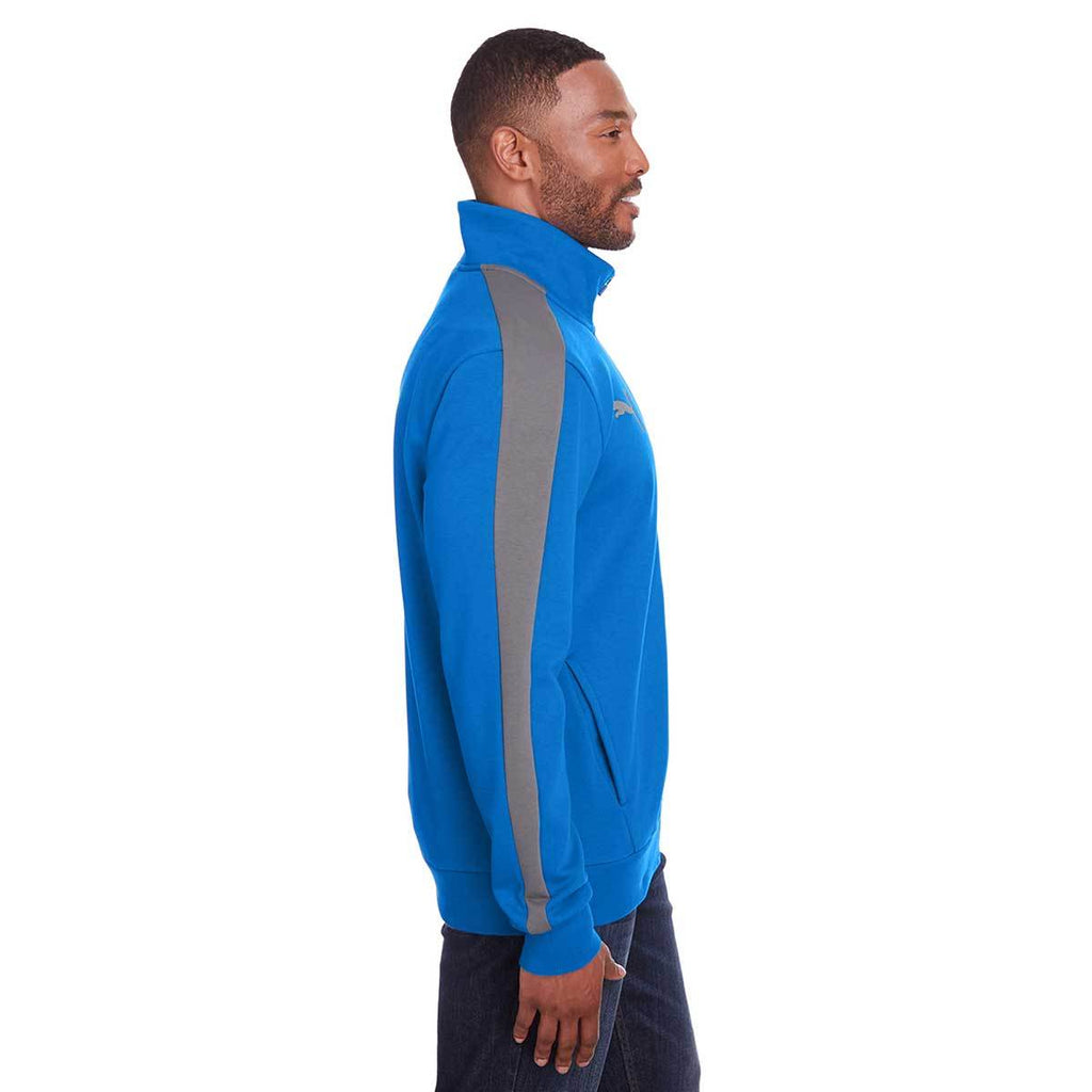 Puma Sport Men's Lapis Blue/Quiet Shade P48 Fleece Track Jacket