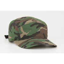 Pacific Headwear Army Slide Snap Adjustable 5 Panel Hat
