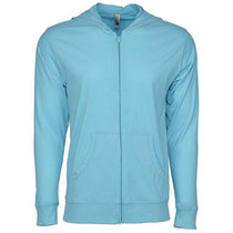 Next Level Unisex Tahiti Blue Sueded Full-Zip Hoodie