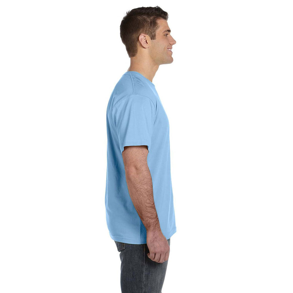 LAT Men's Light Blue Fine Jersey T-Shirt
