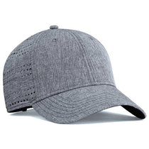 Pacific Headwear Grey Heather Perforated Hook-And-Loop Cap
