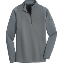 Nike Men's Dark Grey/Black Therma-FIT Hypervis 1/2-Zip Cover-Up