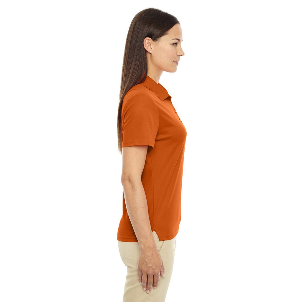 Core 365 Women's Campus Orange Origin Performance Pique Polo