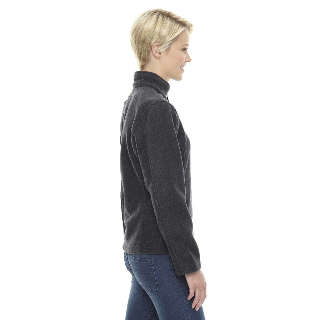 Core 365 Women's Heather Charcoal Journey Fleece Jacket