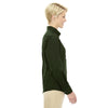 Core 365 Women's Forest Green Operate Long-Sleeve Twill Shirt