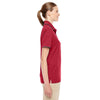 Core 365 Women's Classic Red/Carbon Motive Performance Pique Polo with Tipped Collar