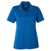 Core 365 Women's True Royal/Carbon Motive Performance Pique Polo with Tipped Collar