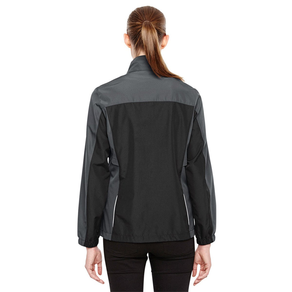 Core 365 Women's Black/Carbon Stratus Colorblock Lightweight Jacket