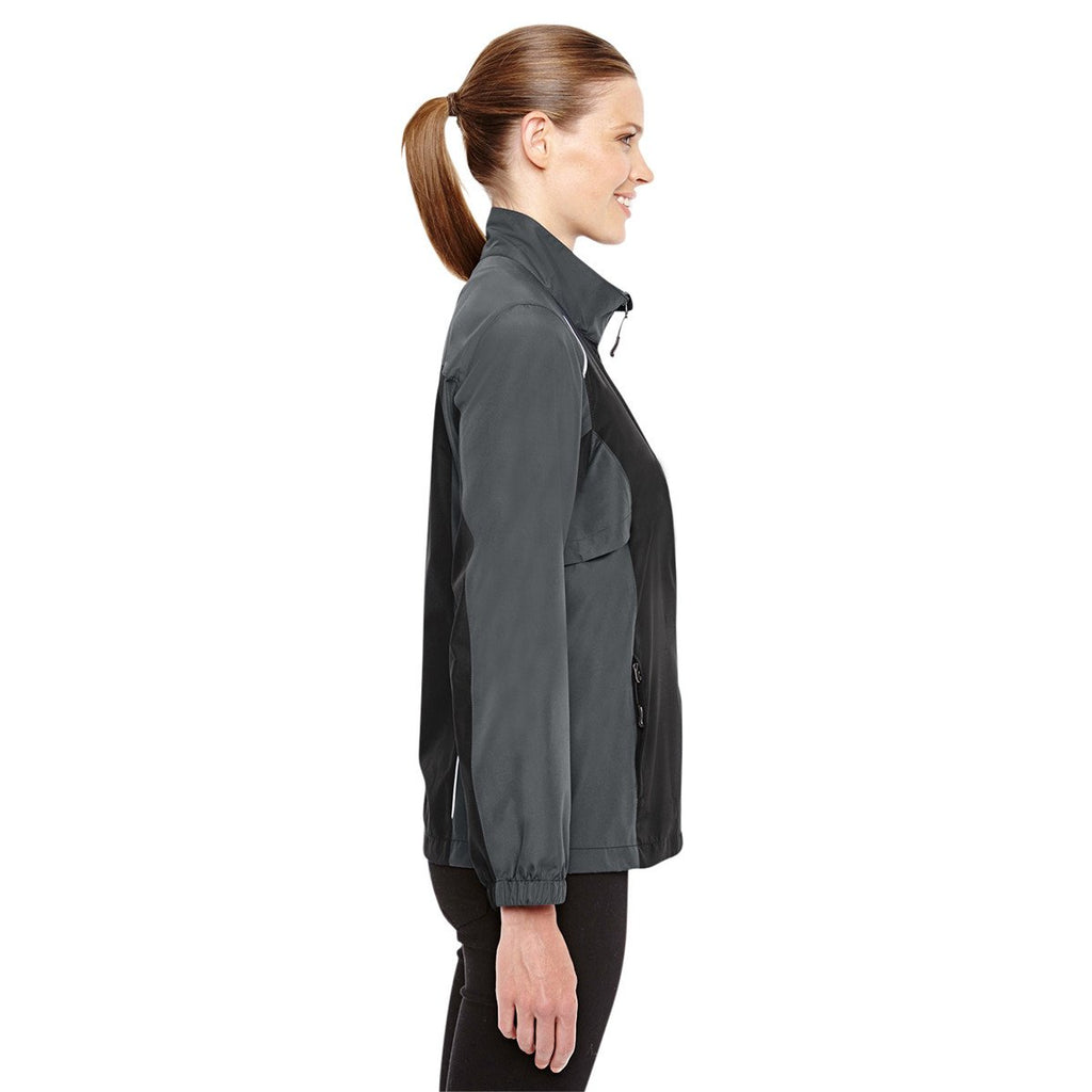 Core 365 Women's Black/Carbon Stratus Colorblock Lightweight Jacket