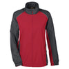 Core 365 Women's Classic Red/Carbon Stratus Colorblock Lightweight Jacket