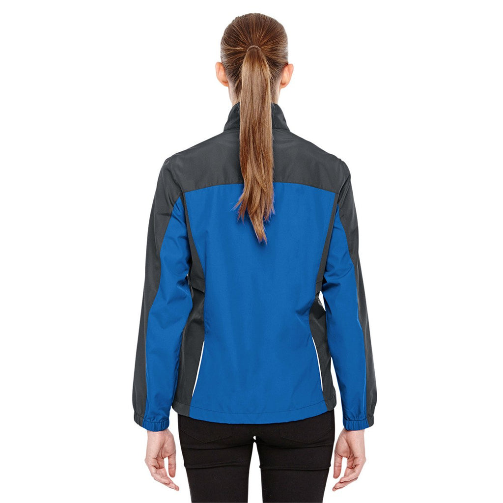 Core 365 Women's True Royal/Carbon Stratus Colorblock Lightweight Jacket
