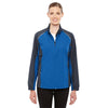 Core 365 Women's True Royal/Carbon Stratus Colorblock Lightweight Jacket