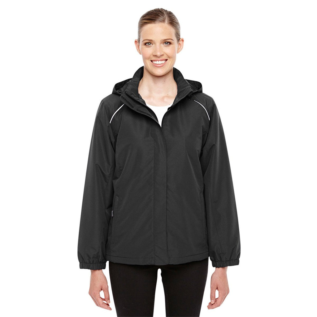 Core 365 Women's Black Profile Fleece-Lined All-Season Jacket
