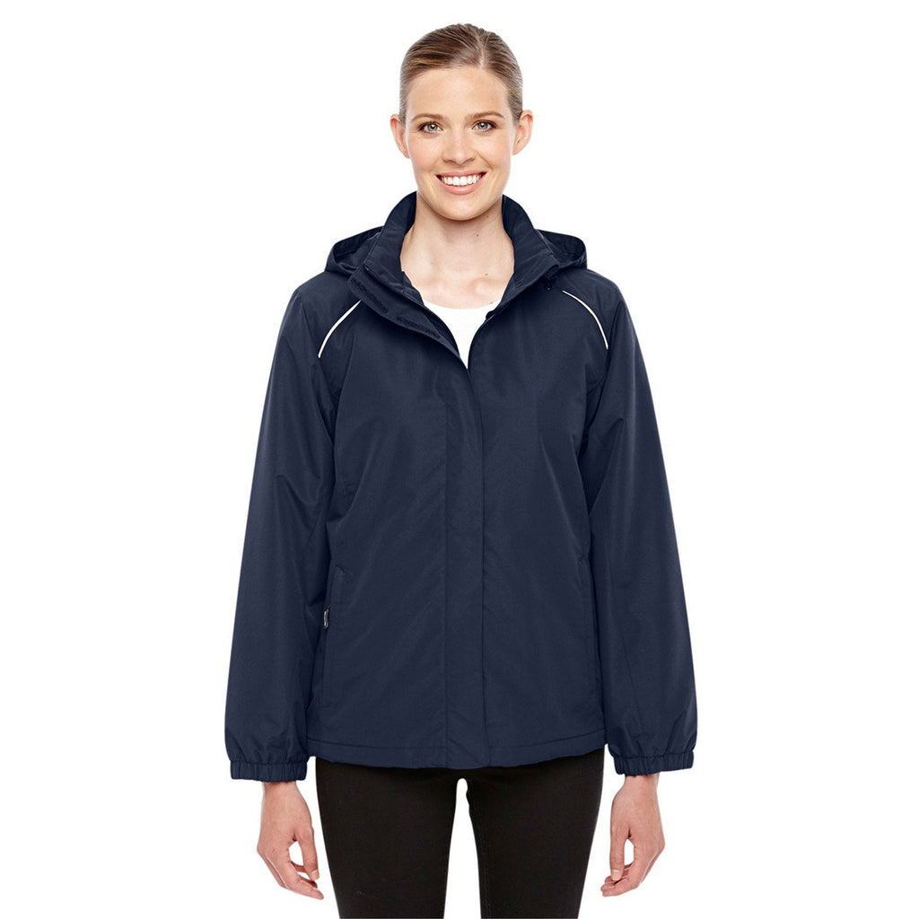 Core 365 Women's Classic Navy Profile Fleece-Lined All-Season Jacket