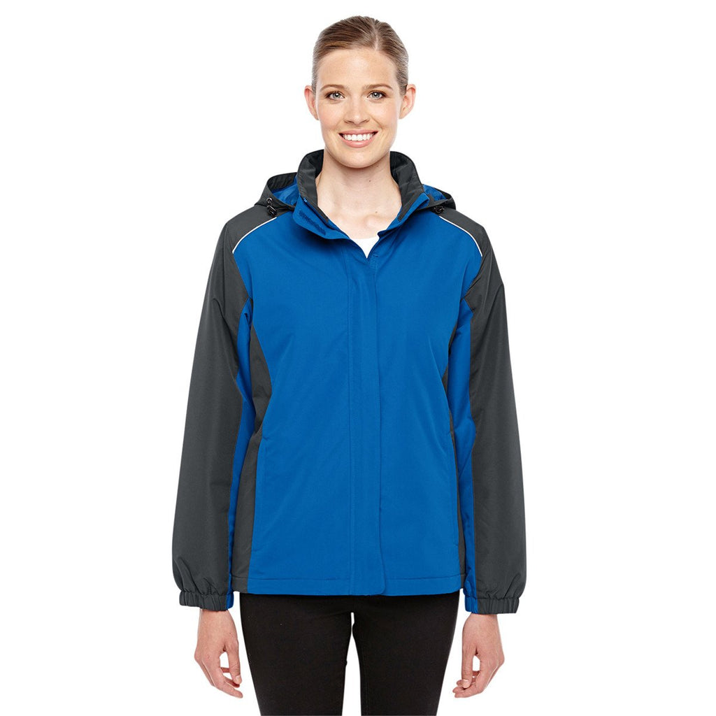 Core 365 Women's True Royal/Carbon Inspire Colorblock All-Season Jacket
