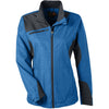 North End Women's Nautical Blue Interactive Sprint Printed Jacket